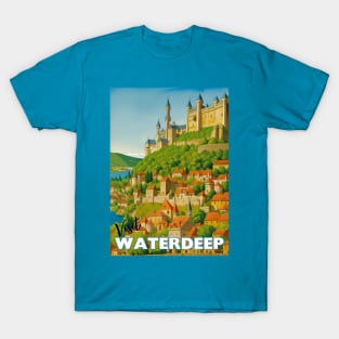 Waterdeep Tourism Poster - Sword Coast D&D Art T-Shirt